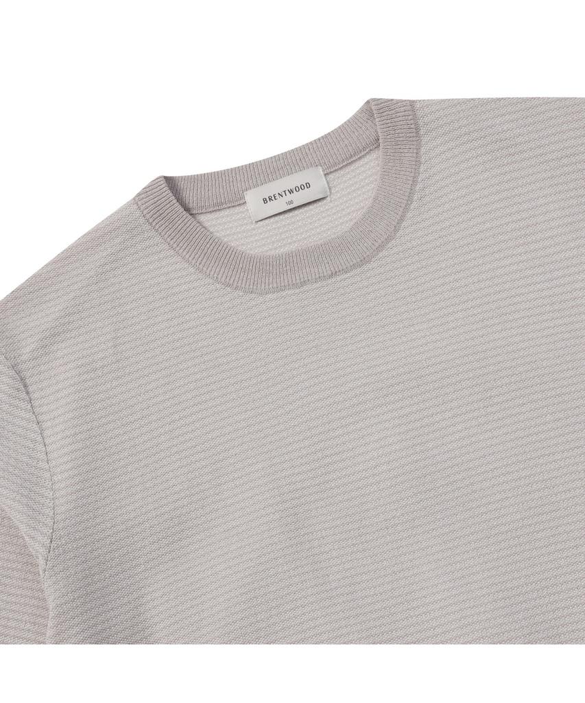 BRENTWOOD [Washable] Two-Tone Round Neck Sweater Brwas25351Ivx