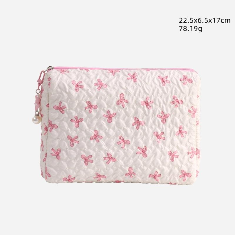 Cosmetic Bag Large Capacity Toiletry Bag Aesthetic Cosmetic Organizers Bows Makeup Bag Skincare Organisers for Women