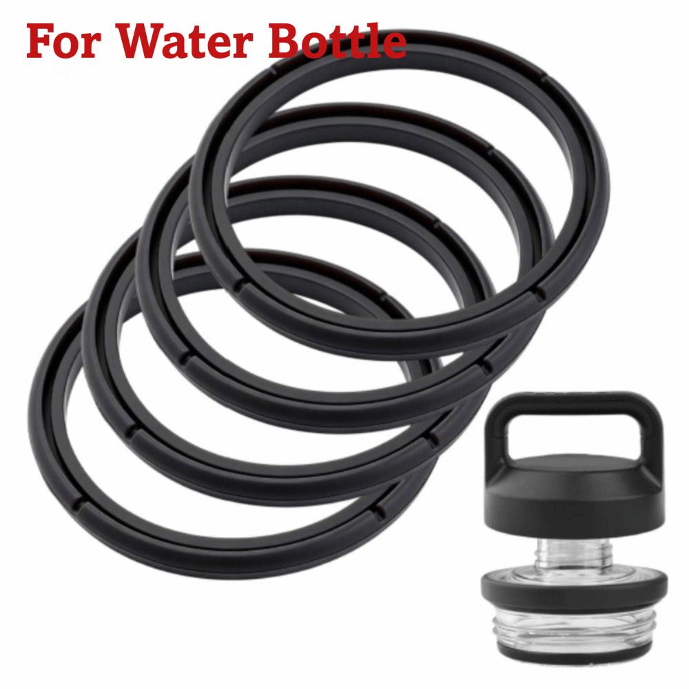 4Pcs Leakproof Bottle Lid Sealing Rings Black Replacement Seal Rings Water Bottle Accessories
