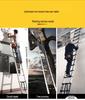Portable Aluminum Alloy Folding Telescopic Ladder - Single-Sided Household Use