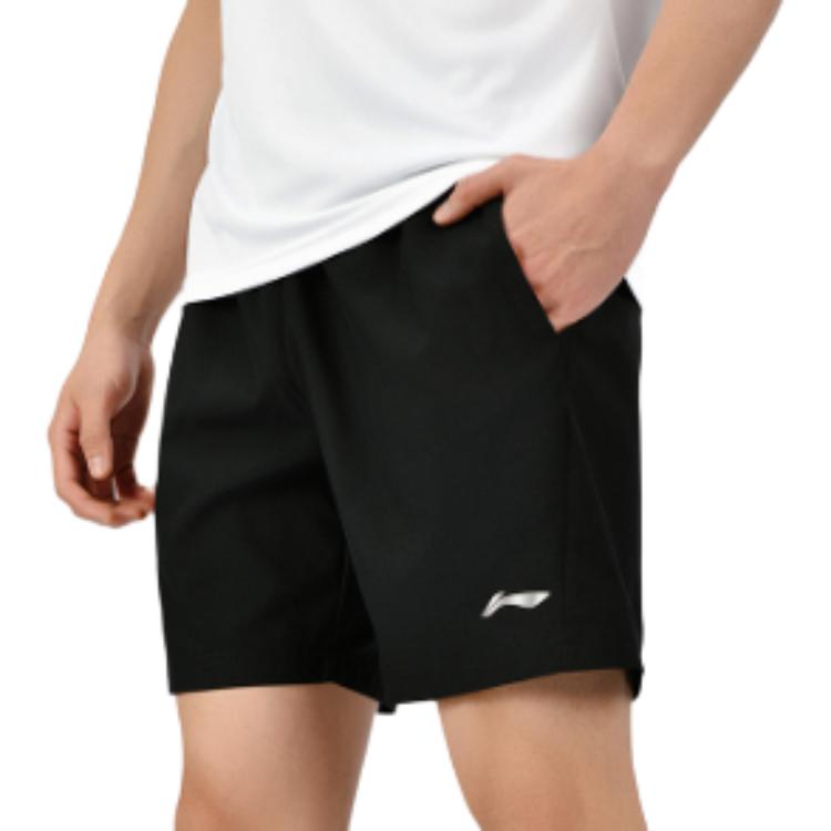 Li Ning Badminton Collection Casual Shorts Unisex Black AAPV137-1