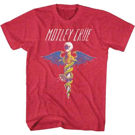 Motley Crue Dr Feelgood Crest Men T Shirt Metal Music Merch S