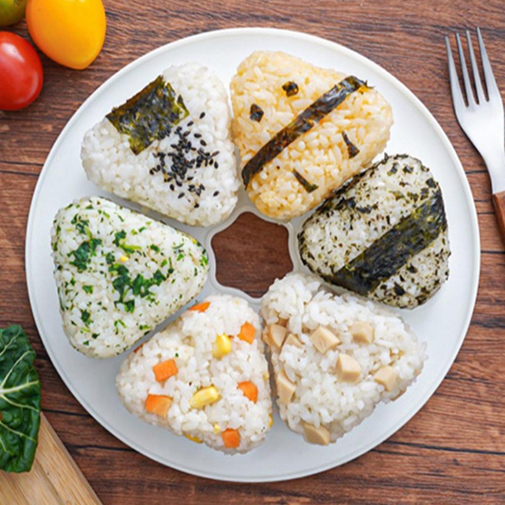 Onigiri Mould Triangle Bento Box Japanese Sushi Making Kit Sushi Mold Sushi Press Maker Rice Ball Making Homemade