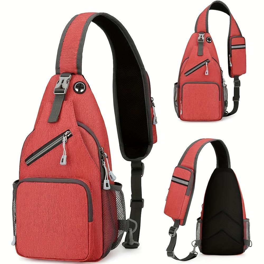 

Waterproof Single Chest Shoulder Bag, Multi Purpose Large Capacity Crossbody Bag for Men Women, Suitable for Outdoor Travel Work красный