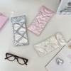 55 Bow glasses storage bag Girl portable cotton-filled soft sunglasses body glasses storage bag