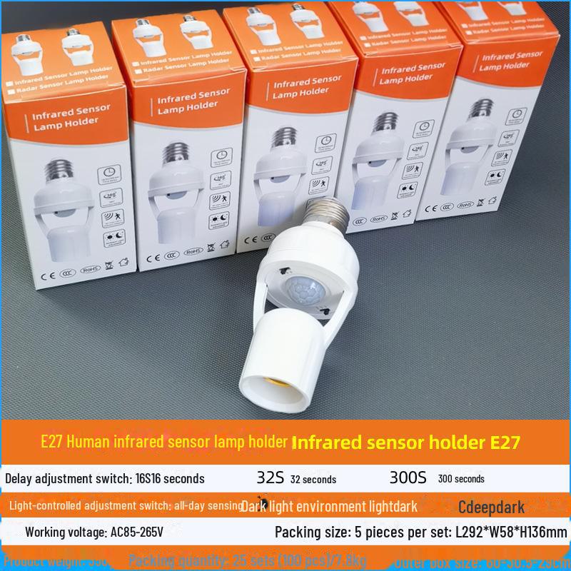 

Регулируемый винтовой патрон E27 для инфракрасного датчика радара для трансграничного использования