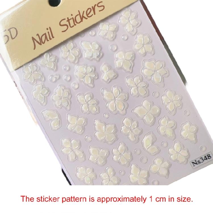 Stylish Shell Glow Flower Nail Stickers 5D Realistic Look High Quality Material Comfortable Wear All Day