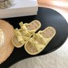 Soft-soled slippers women's summer summer new flat-bottomed versatile casual bow one-word drag