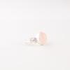Natural Rose Quartz Gemstone 925 Sterling Silver Jewelry Handmade Ring For Girls RR-66-24