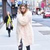 Women's Long Sheepskin and Wool Coat – Warm Autumn/Winter Faux Leather Outerwear