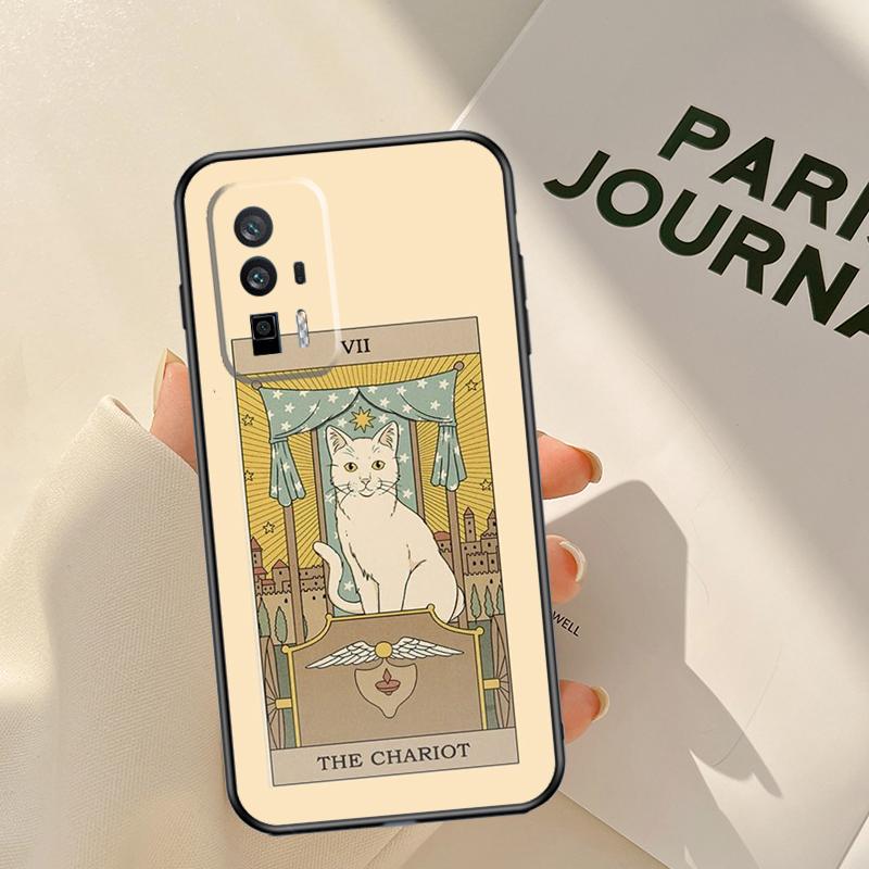 The Empress Tarot Cat Art Print Case For Xiaomi 15 14 Ultra 13T 14T 15T Pro 17 Pro Max POCO X7 Pro X3 X5 X6 F5 F6 F7 F8 Coque