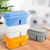 Multifunctional Paint Box Rectangular Blue Palette 3-in-1 Brush Washer Brush Bucket  Oil Painting