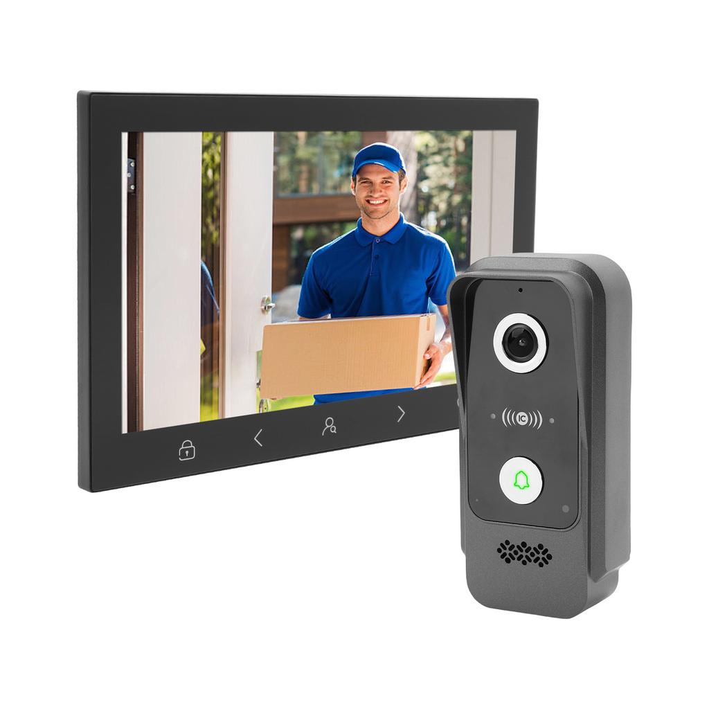 10 Inch 1080P HD Video Doorbell TY WiFi Smart Intercom with Mobile APP NFC Unlock BT 2 Band WiFi 2.4G 5G Smart Door