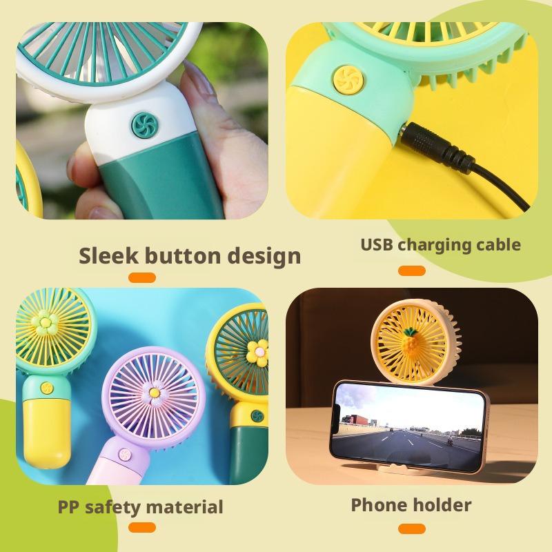 High-Quality Summer Compact size High-Quality Fan High-Quality Portable High-Quality Handheld High-Quality Fan High-Quality Cartoon High-Quality