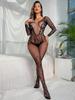 New Fishnet Bodysuit Exotic Erotic Mesh Full Body Stocking Clothes High Elastic One-Piece Tights Lingerie Fashion Sleepwear
