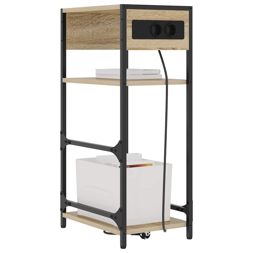 Nightstand Sonoma Oak 40 X 27 X 76 Cm Particleboard