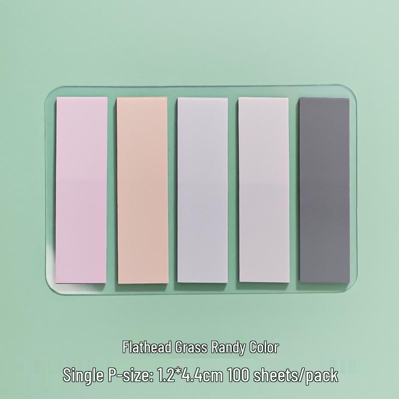 Morandi Color Index and Fluorescent Sticky Notes for Students: Highlight and Categorize with Stationery Labels