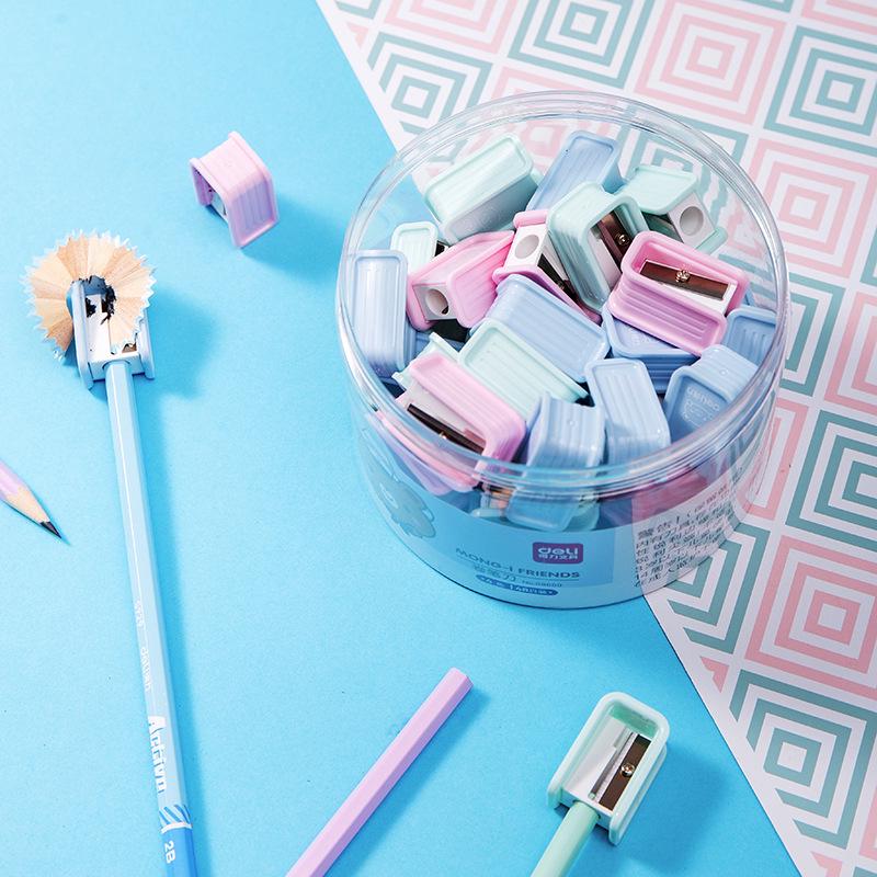Deli 68650 Cartoon Kids Rotary Mini Pencil Sharpener 1/48