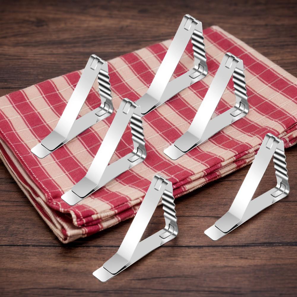 Tablecloth Clips Stainless Steel Table Cloth Holder Clip Windproof Table Cloth Fixed Clips for Picnics Marquees Graduation Party