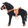 VidaXL Plush Toy Black Horse 91310