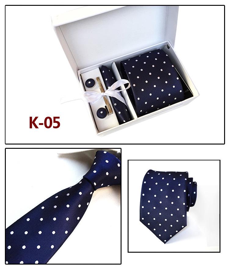 Herren-Krawatten-Geschenkbox 6-teiliges Set Gruppenkrawatte Business-Krawatte
