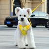 Fliege Hundegeschirr Set Weiches Rosa Gepunktetes Geschirr Haustierzubehör Atmungsaktiv Ausbruchssicher