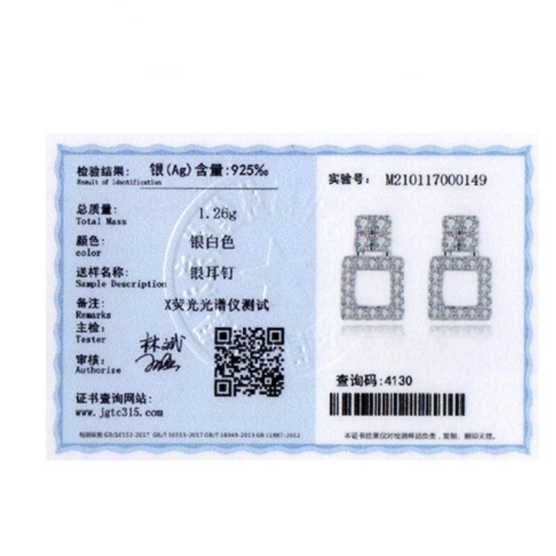 Tancise 925 Sterling Silver Zircon Earrings Drop Earrings For Women Wedding Party Gifts