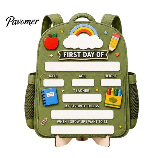Wooden Message Board for Classroom First Day of School Board, Reusable Erasable Chalkboard Design, Creative Ornaments Stable Base Photo Prop