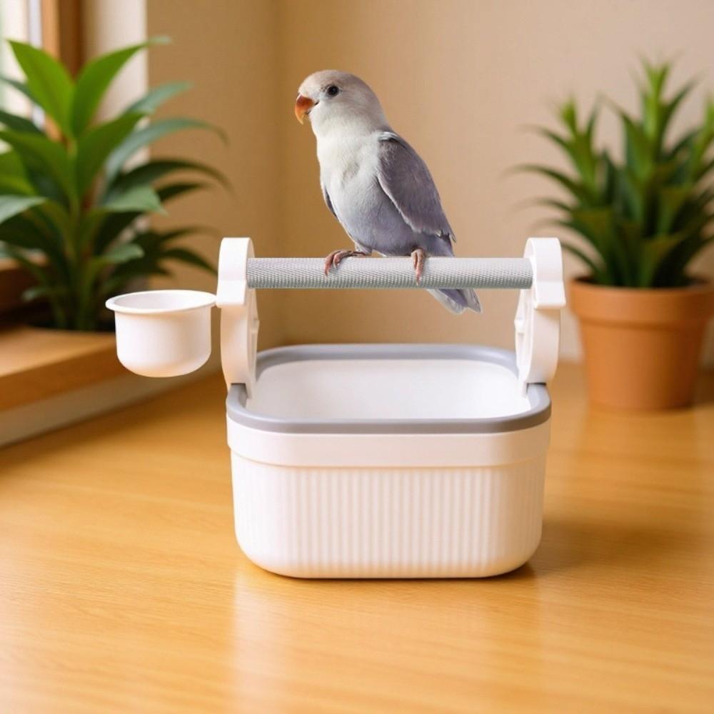 Anti-Splash Design Parrot Potty Training Platform Pet Bird Perching Stand  Relieve Boredom