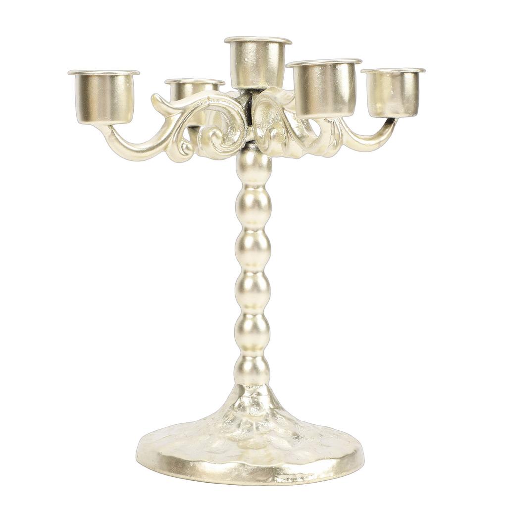 Taper Candle Holder European Style 5 Head Design Decorative Candlestick Holder Home Decoration for Centerpiece Table