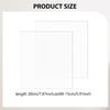 2 Pieces Acrylics Die Cuttings Plates Mats Clear .8x6 inch Essential Acrylic Backing Sheets for