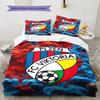 FC Viktoria Plzeň  Pattern Bedding Quilt Set Quilt Cover Pillowcase Home Decoration Birthday Gift (1 * Duvet Cover + 2 * Pillowcase, Without Core)