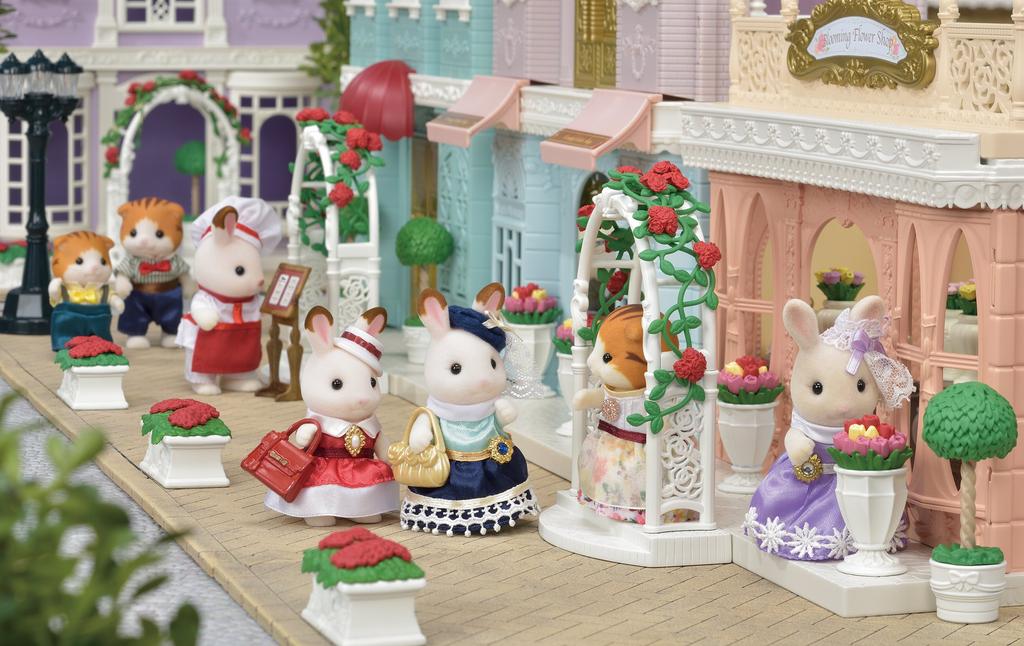 Sylvanian Families Town Arch Flower [Rose & Pot] TF-02