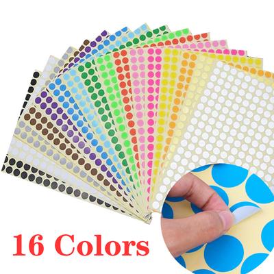 Supplies Self Adhesive Decals Round Stickers Circle Dot Labels Color Coding Labels Circle Stickers