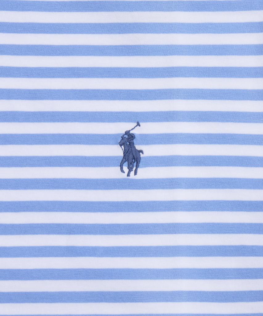 POLO RALPH LAUREN Custom Slim Fit Striped Jersey T-Shirt - Blue