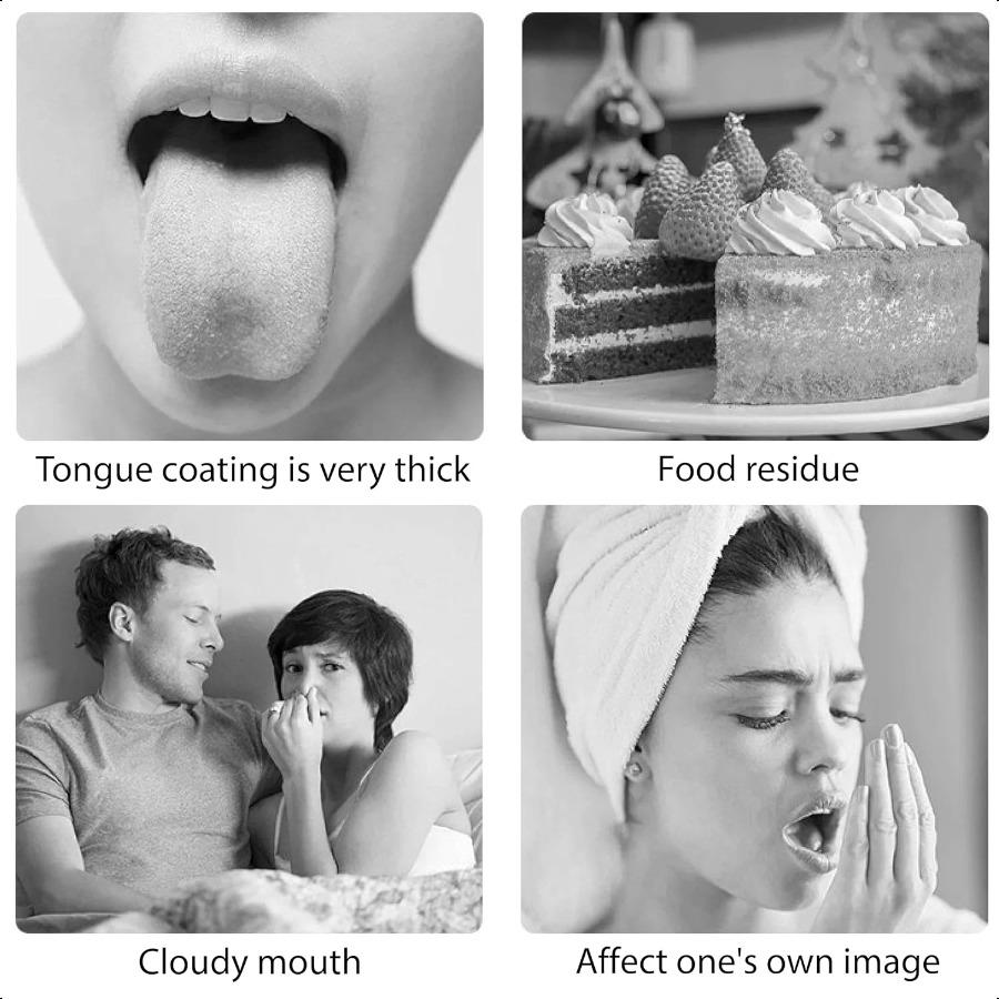 Doubleheaded Tongue Scraper Hard Tongue Scraper for Adults Reduce Bad Breath Tongue Cleaner Suitable for Adults and Children's