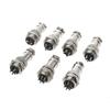 5Pair GX12mm 2-8Pin Female & Male Connector Plug Socket Metal Aviation Plug