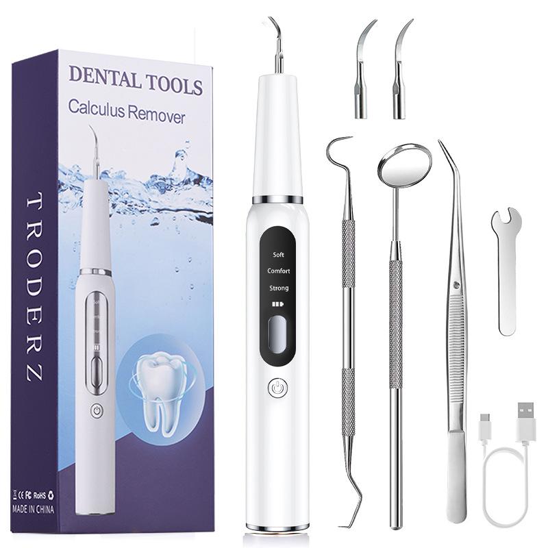 Portable Ultrasonic Electric Tooth Cleaner - Tartar & Plaque Remover, Teeth Whitening Device