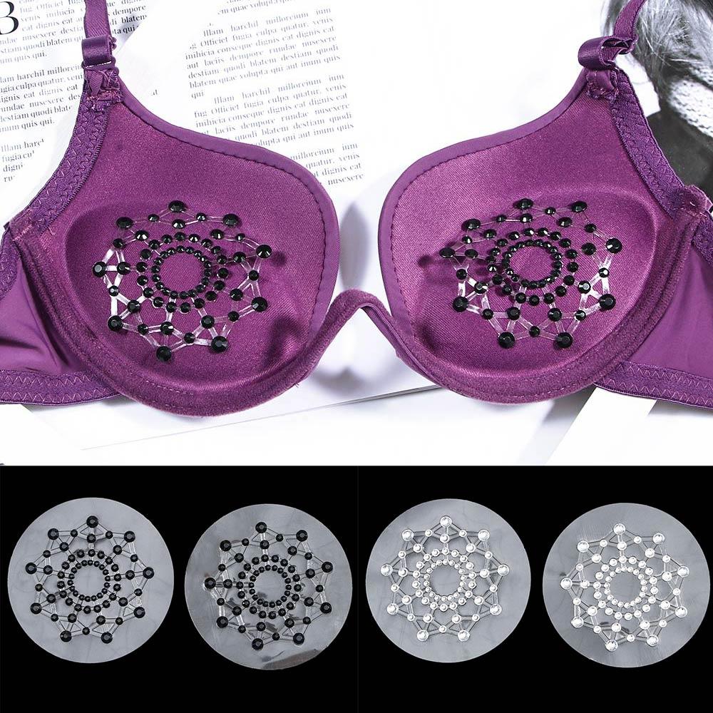 Accessories Chest Paste Pasties Bras Breasts Stickers Nipple Cover Breast Bra Pad Rhinestone Nipple