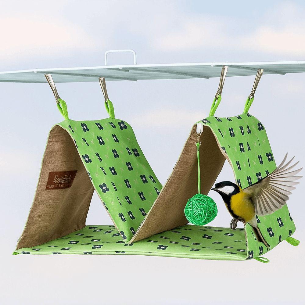 Breathable Parrot Hammock Double Hole Parrot Cage Nest  for Parrots Parakeet