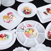 Tomtask Dollhouse Miniature Plastic Plate 33 White Set, Pieces, 1/12 Scale,