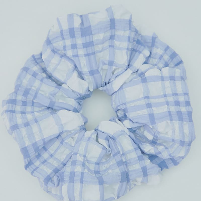 RMRN [greenleaf] Check Scrunchie_2 Farben