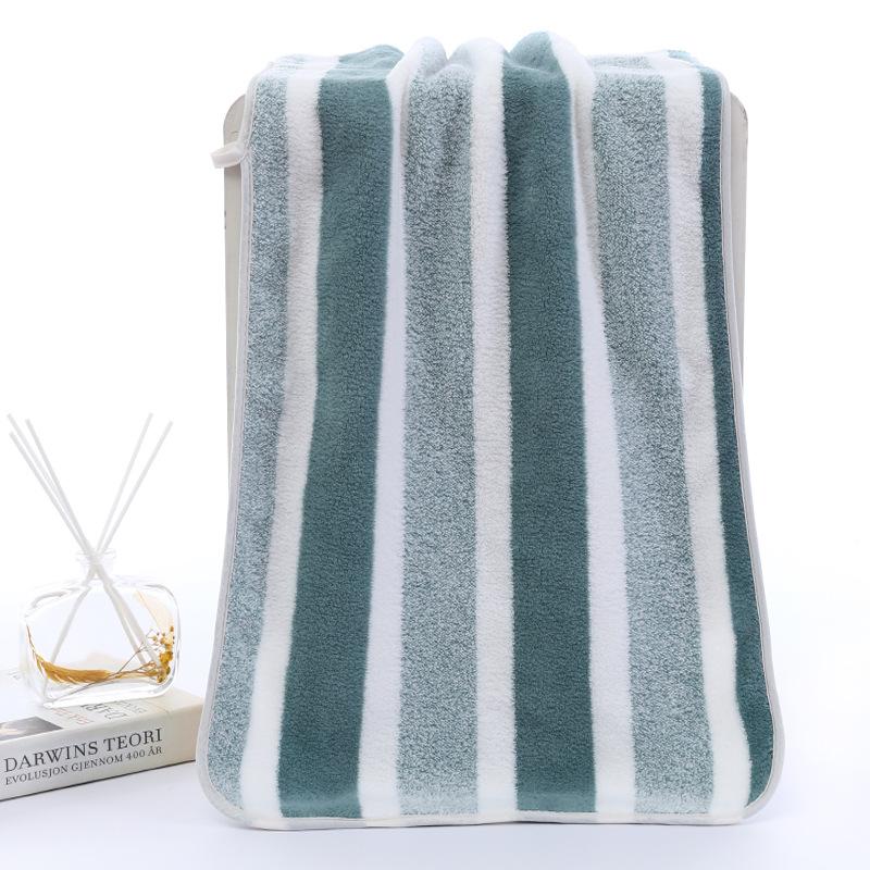 1 pcs Striped Face Towel Absorbent & Quick-drying Super Soft Skin-friendly Bathing Hand Towel For Home Bathroom 35x75cm
