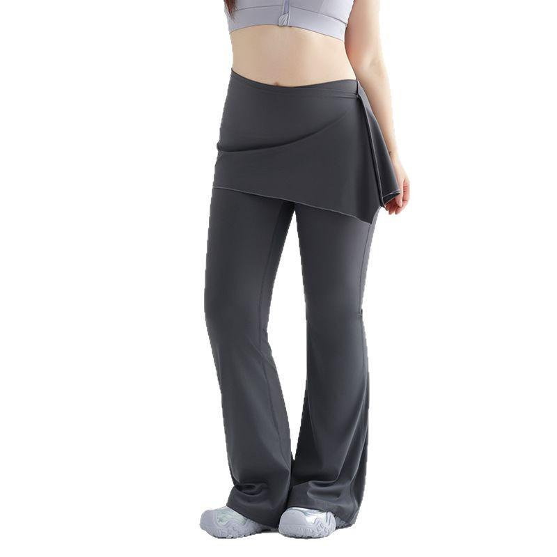 Women's Plus Size 2025 Micro Flare Yoga Pants with Butt Flap