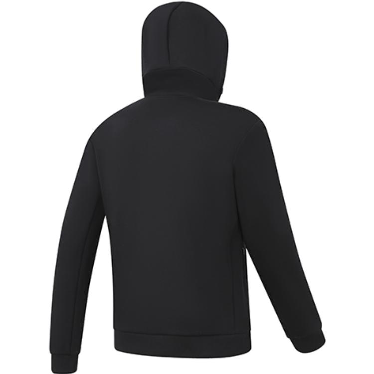 Fila 2023 Autumn New Knit Long Sleeve Hoodie Zip Jacket Men Jackets Deep-Black A11M331503FBK