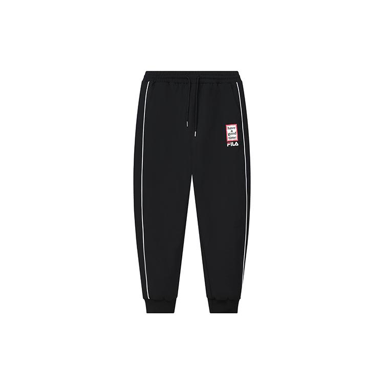 New FILA Co Branded Year Of The Tiger Collection Knitted Sweatpants Women's Jet Black F11W219806F-BK