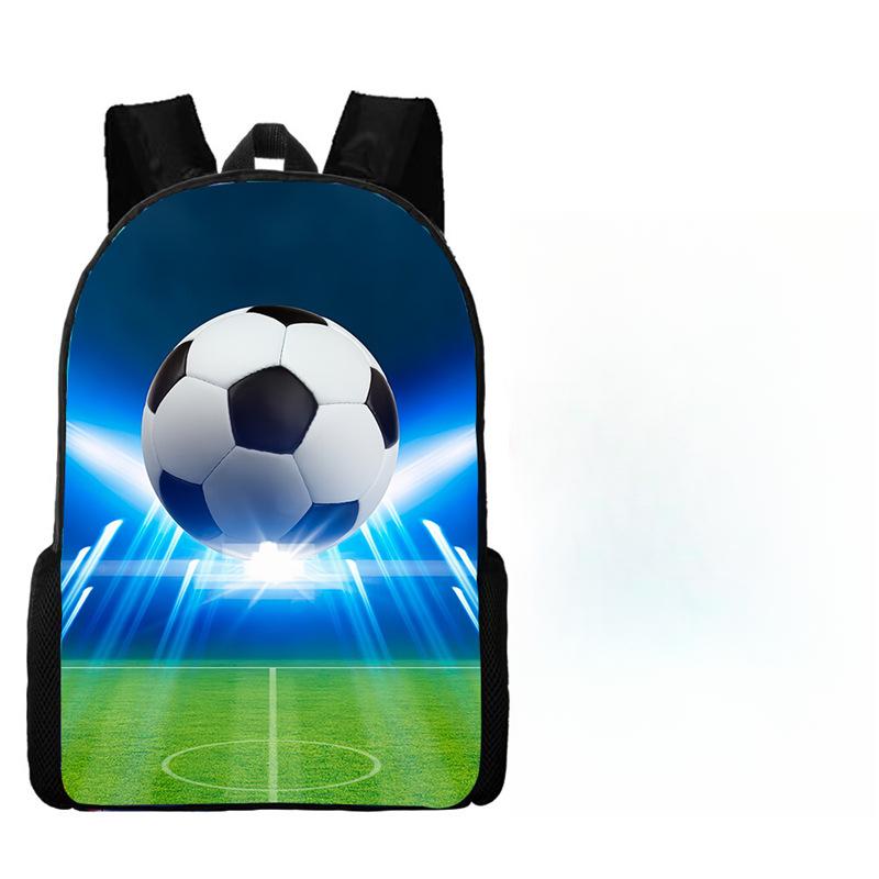 İlk ve Ortaokul Çocukları Erkek ve Kız Çocuklar için Futbol Okul Çantası Çift Omuz ve Sırt