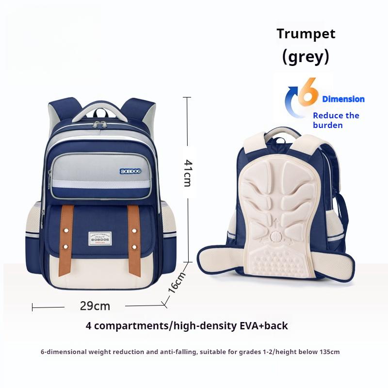 The Schoolbag For Students Is Light And Comfortable, And The 123Rd, 4Th, 5Th, 6Th Grade Boys And Girls Have A Large Capacity Bac