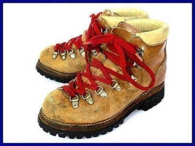 Pre-80s Vintage USA / Vibram Depose Montagna Bloc Heavy Trekking Boots 3-layer Sole Brown /5.5D / 22.5-23.5cm/(USED)