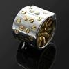 Kalis Teeth 4 Rows Gold Spikes Metal Extreme Chastity Device  Ring  Rings